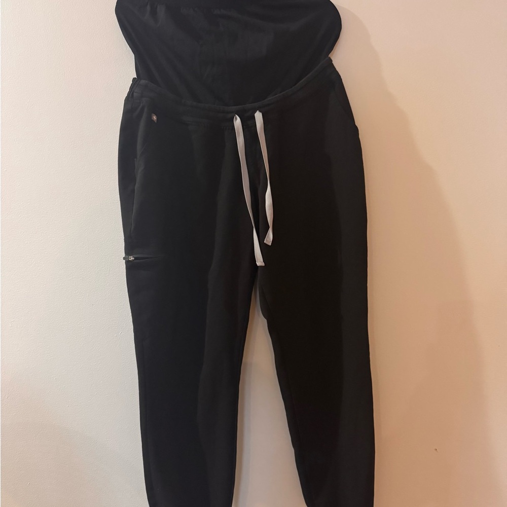 Figs Black Maternity Pants